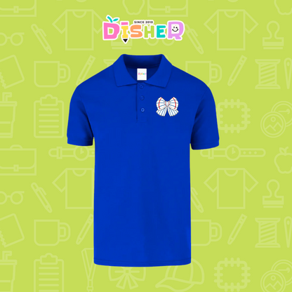 PBY-C-0011: Polo Bordada 50/50 Caballero I Moño lápiz amarillo