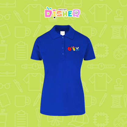 PBY-D-0065: Polo Bordada 50/50 Dama I Soy Maestra útiles