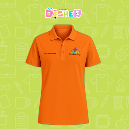 PBD-C-0039: Polo Bordada Dry Fit Caballero I Teacherlife