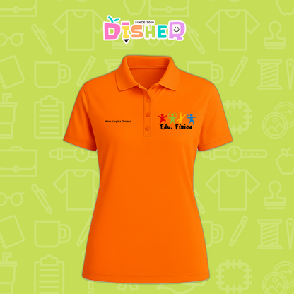 PBD-D-090: Polo Bordada Dry Fit Dama I Educación física