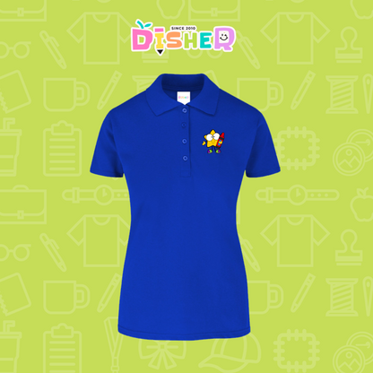 PBY-D-0066: Polo Bordada 50/50 Dama I Estrella manitas