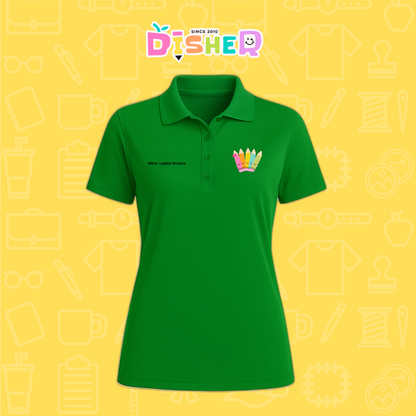 PBD-D-042: Polo Bordada Dry Fit Dama I Amigas crayolas