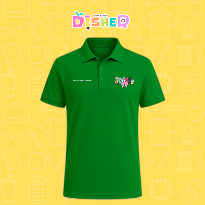 PBD-C-006: Polo Bordada Dry Fit Caballero I Teacher pink