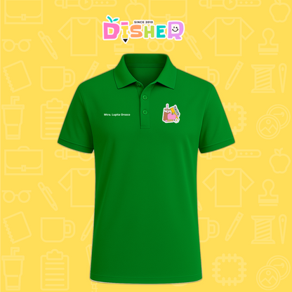 PBD-C-0036: Polo Bordada Dry Fit Caballero I Teacher coffe