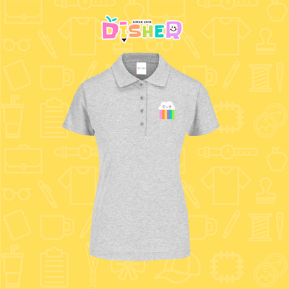 PBY-D-0053: Polo Bordada 50/50 Dama I Nubecita