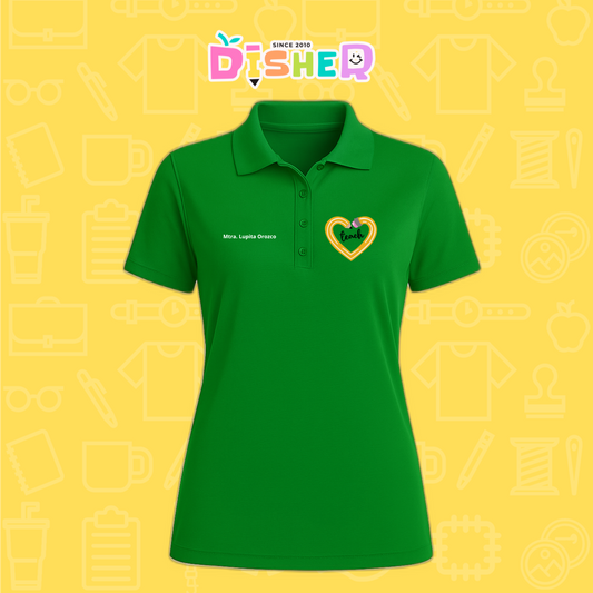 PBD-D-100: Polo Bordada Dry Fit Dama I Lápiz teach