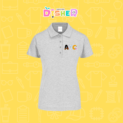 PBY-D-0099: Polo Bordada 50/50 Dama I Abc