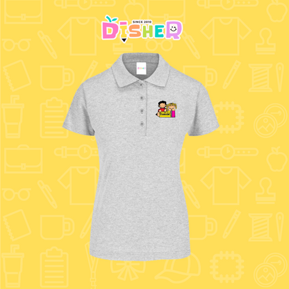 PBY-D-0081: Polo Bordada 50/50 Dama I Niños preescolar