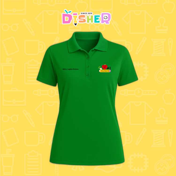 PBD-D-001 : Polo Bordada Dry Fit Dama I Manzana Lápiz