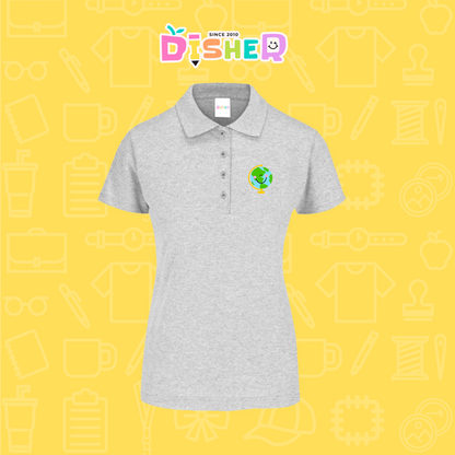 PBY-D-0034: Polo Bordada 50/50 Dama I  Smile World
