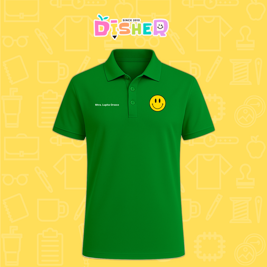 PBD-C-0083: Polo Bordada Dry Fit Caballero I Smily