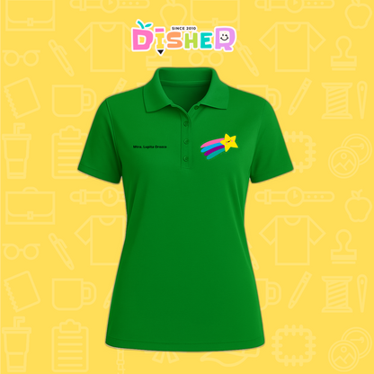 PBD-D-019: Polo Bordada Dry Fit Dama I Estrella fugaz