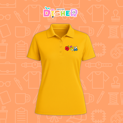 PBD-D-065: Polo Bordada Dry Fit Dama I Soy Maestro útiles