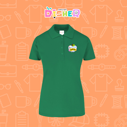 PBY-D-0092: Polo Bordada 50/50 Dama I Corazón papel preescolar