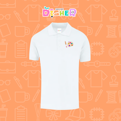 PBY-C-0058: Polo Bordada 50/50 Caballero I Acuarelas