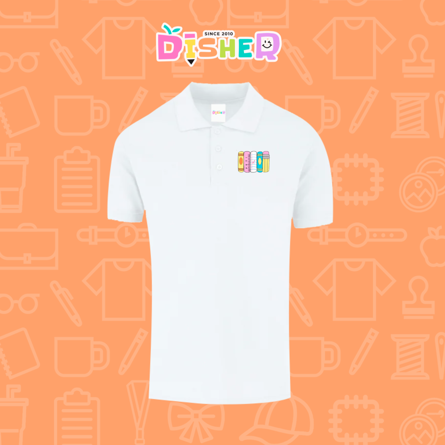 PBY-C-0055: Polo Bordada 50/50 Caballero I Libritos