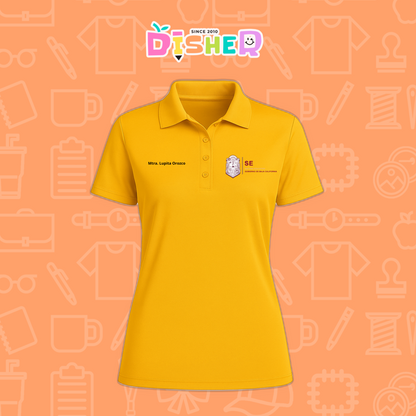 PBD-D-097: Polo Bordada Dry Fit Dama I Sistema Educativo BC
