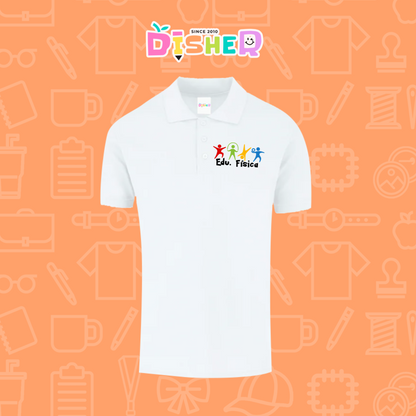 PBY-C-0090: Polo Bordada 50/50 Caballero I Educación física