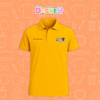 PBD-C-006: Polo Bordada Dry Fit Caballero I Teacher pink