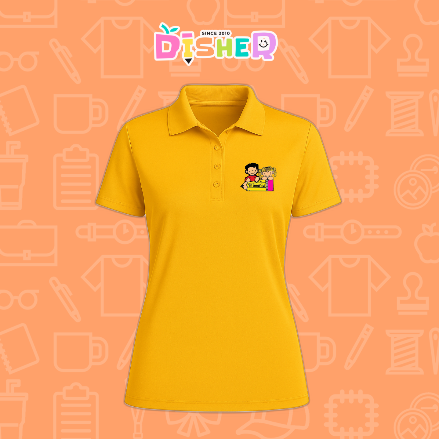 PBD-D-081: Polo Bordada Dry Fit Dama I Niños preescolar