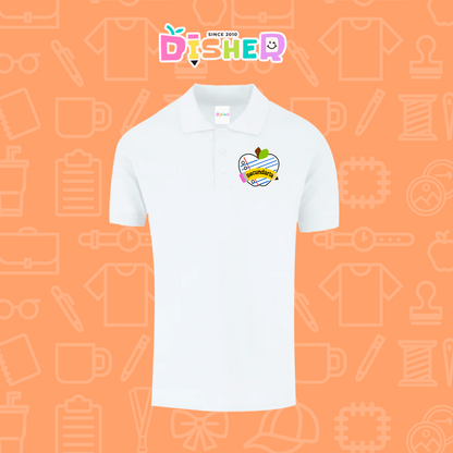 PBY-C-0094: Polo Bordada 50/50 Caballero I Corazón papel secundaria