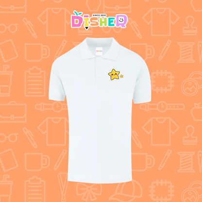 PBY-C-0046: Polo Bordada 50/50 Caballero I Estrellitas