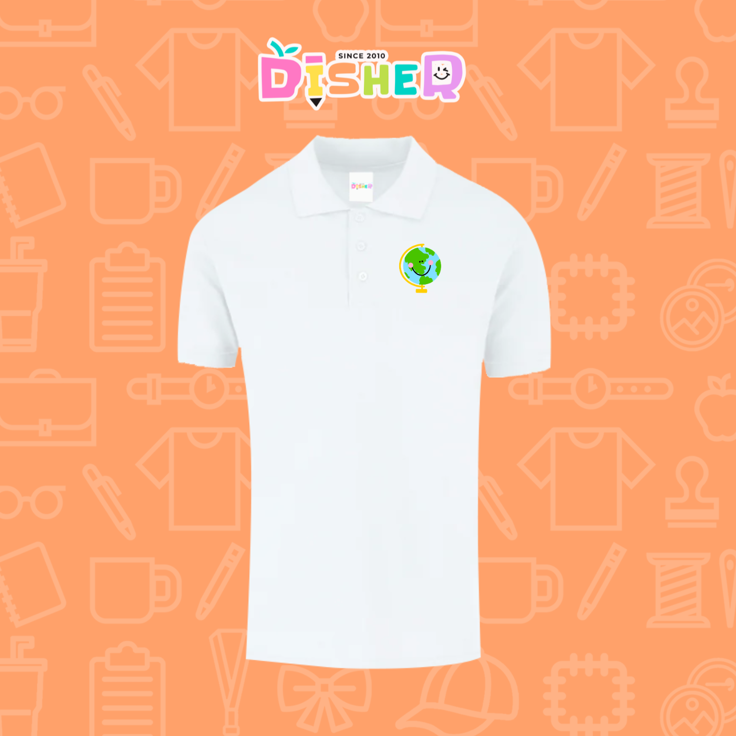 PBY-C-0034: Polo Bordada 50/50 Caballero I Smile World