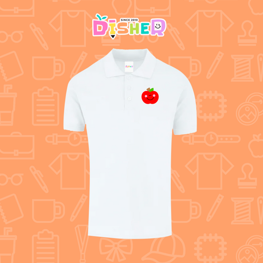 PBY-C-0030: Polo Bordada 50/50 Caballero I Smile Apple