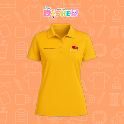 PBD-D-001 : Polo Bordada Dry Fit Dama I Manzana Lápiz