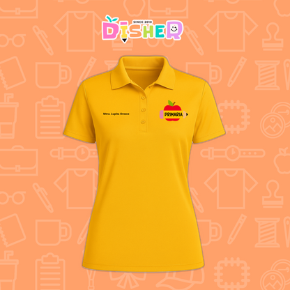 PBD-D-085: Polo Bordada Dry Fit Dama I Manzana primaria
