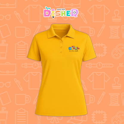 PBD-D-064: Polo Bordada Dry Fit Dama I Útiles felices