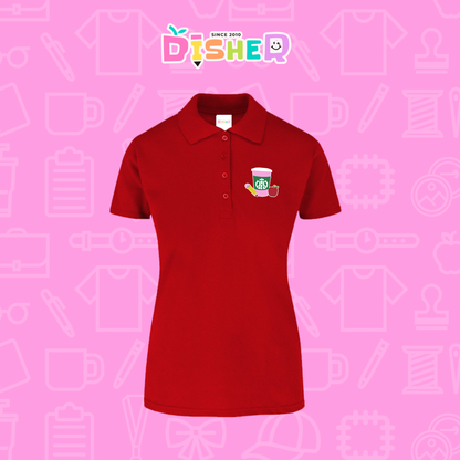 PBY-D-0037: Polo Bordada 50/50 Dama I Teacher starbucks