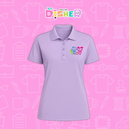 PBD-D-062: Polo Bordada Dry Fit Dama I Niños trazos