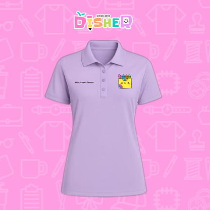 PBD-D-016: Polo Bordada Dry Fit Dama I Cajita crayola