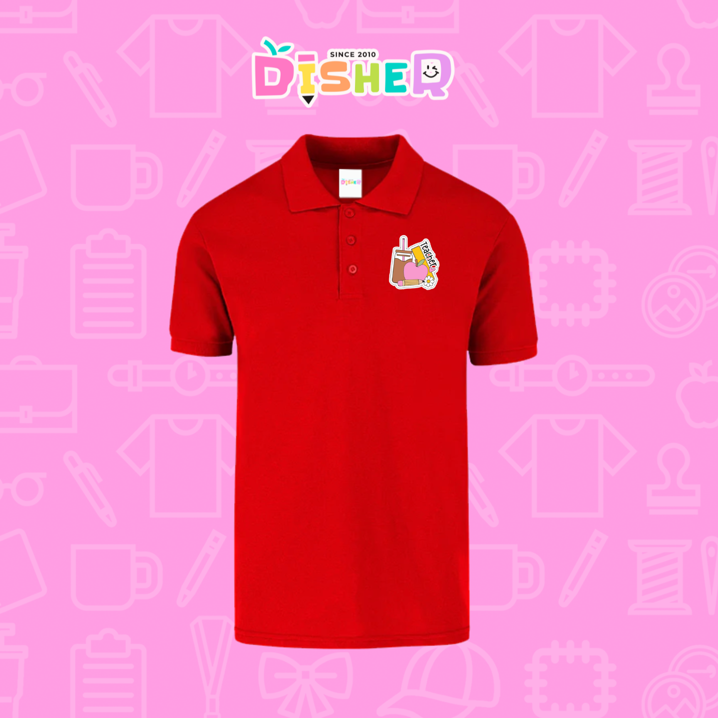 PBY-C-0036: Polo Bordada 50/50 Caballero I Teacher coffe