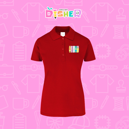 PBY-D-0055: Polo Bordada 50/50 Dama I Libros