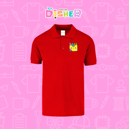 PBY-C-0016: Polo Bordada 50/50 Caballero I Cajita crayola