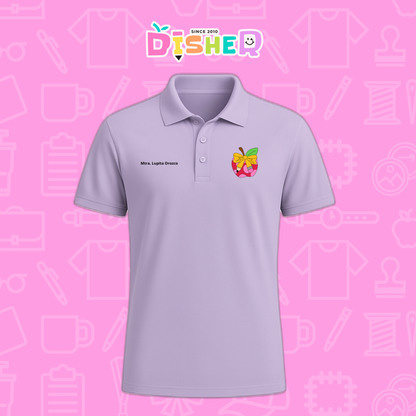 PBD-C-0012: Polo Bordada Dry Fit Caballero I Manzana moño