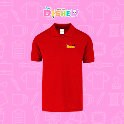 PBY-C-0001: Polo Bordada 50/50 Caballero I Manzana lápiz