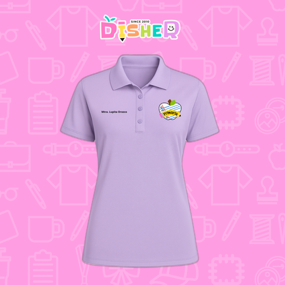 PBD-D-093: Polo Bordada Dry Fit Dama I Corazón papel primaria