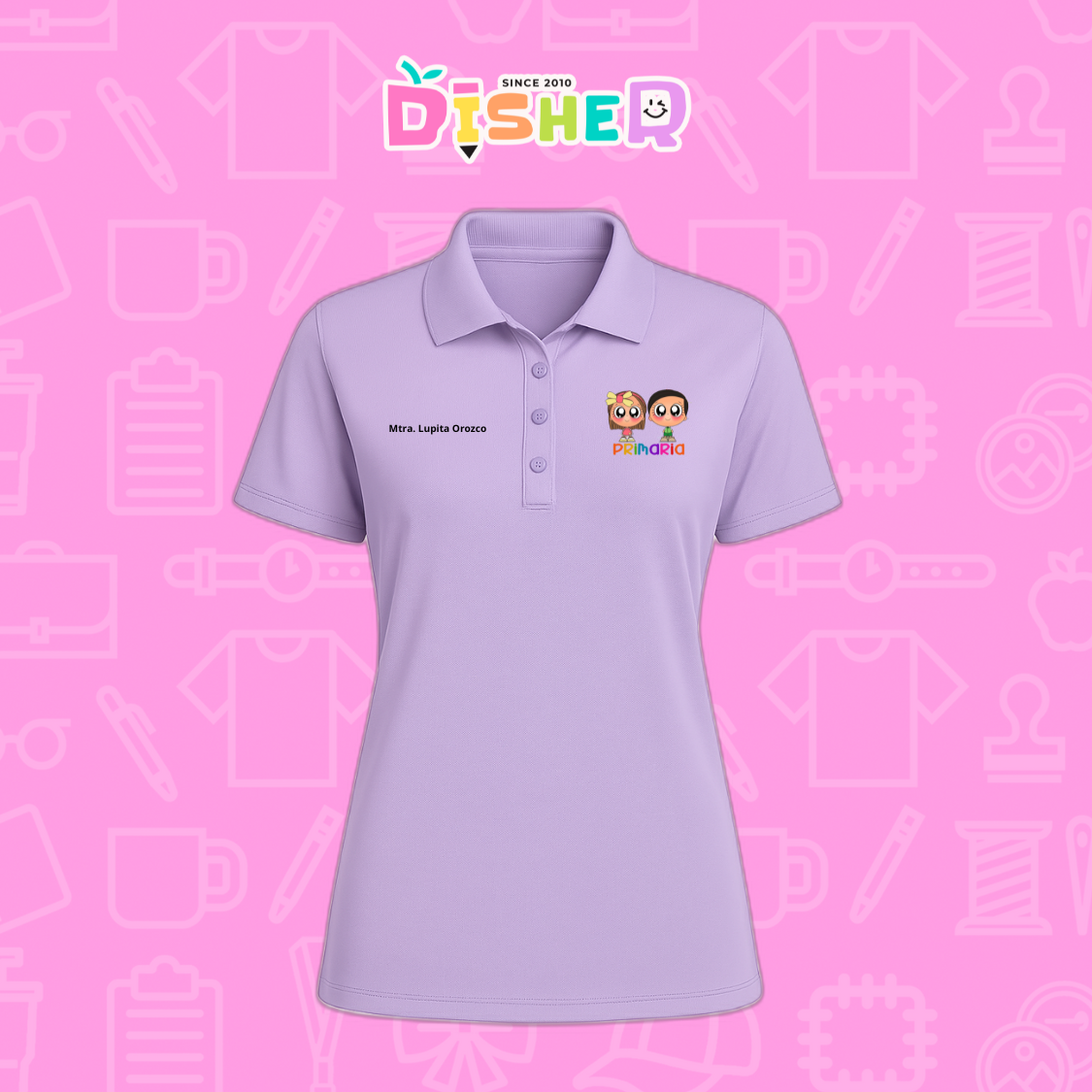 PBD-D-002 : Polo Bordada Dry Fit Dama I Starcitos Preescolar