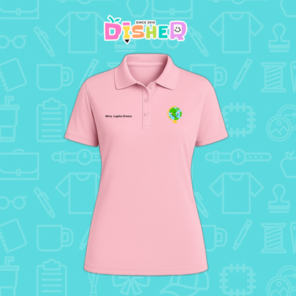 PBD-D-034: Polo Bordada Dry Fit Dama I Smile World