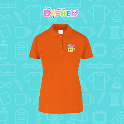 PBY-D-0052: Polo Bordada 50/50 Dama I Tacita útiles