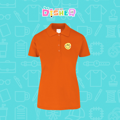 PBY-D-0021: Polo Bordada 50/50 Dama I Happy face