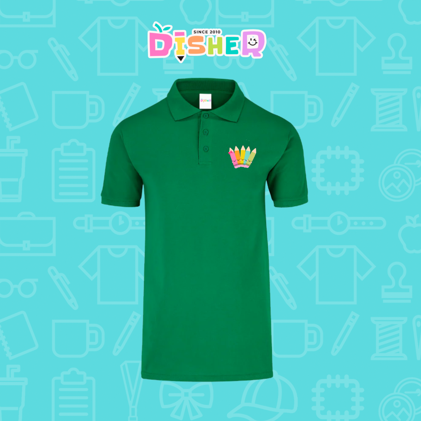 PBY-C-0042: Polo Bordada 50/50 Caballero I Amigas crayolas