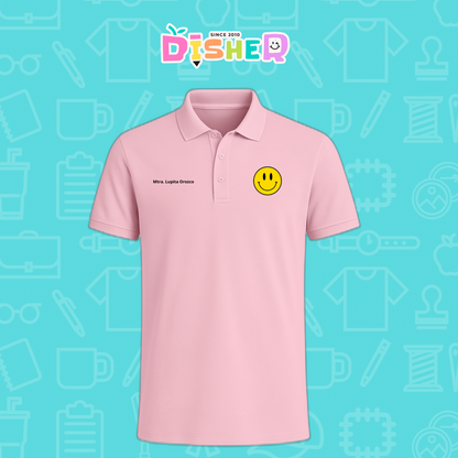 PBD-C-0083: Polo Bordada Dry Fit Caballero I Smily