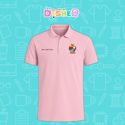 PBD-C-0075: Polo Bordada Dry Fit Caballero I  Manzana rayas colores