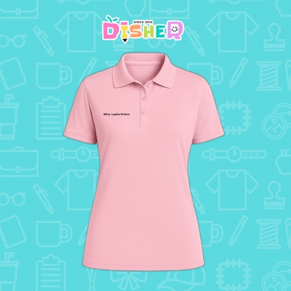 PBD-D-093: Polo Bordada Dry Fit Dama I Corazón papel primaria