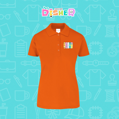 PBY-D-0055: Polo Bordada 50/50 Dama I Libros