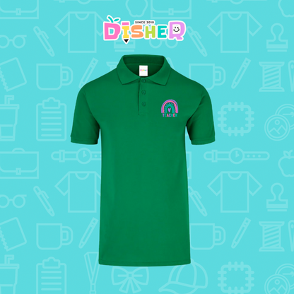 PBY-C-0086: Polo Bordada 50/50 Caballero I Teacher rainbow